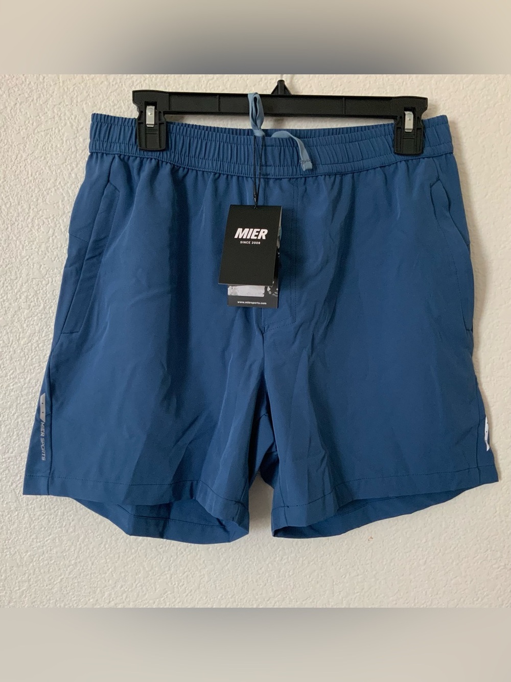 MIER Men's SprintDry Running Shorts with Phone Pocket 5"